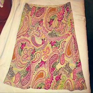 Floral and paisley skirt by Lily